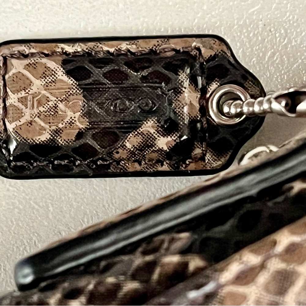 COACH SNAKESKIN LEATHER CROSSBODY BAG  nwot - Picture 6 of 6